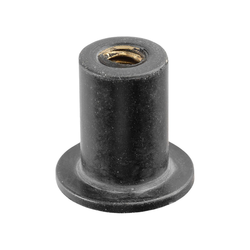 #6-32 Neoprene Rubber Nut, 0.437" Shank Length