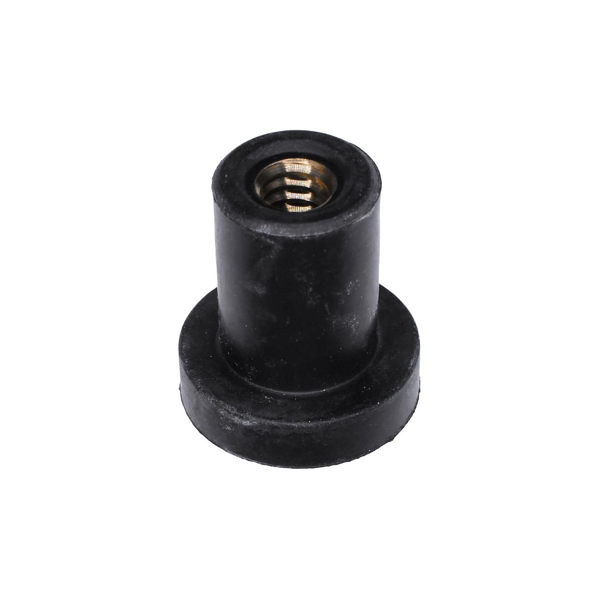 1/4"-20 Neoprene Rubber Nut, 0.642" Shank Length