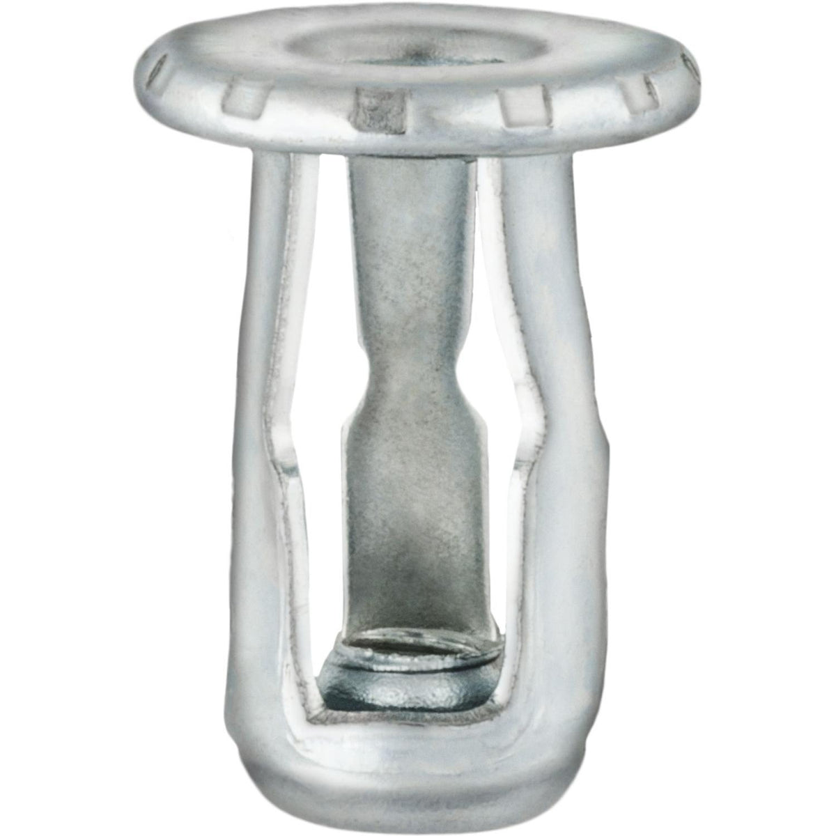 Jun-32 Expansion Nuts, 0.015" - 0.187" Grip, 0.468" Head, Zinc