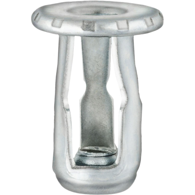 Jun-32 Expansion Nuts, 0.015" - 0.187" Grip, 0.468" Head, Zinc