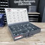 Grade C Top Lock Hex Nut Coarse & Fine Zinc Clear Assortment - 381 pcs