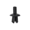 5mmx7mm Black Push-Type Retainer with Open End, 10mm Head