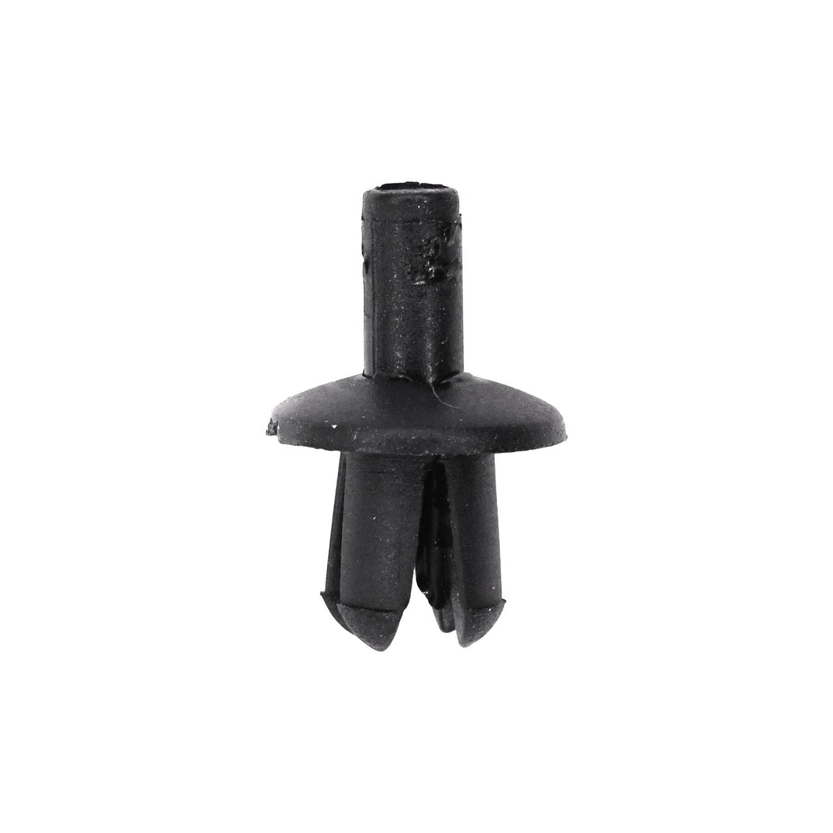 5mmx7mm Black Push-Type Retainer with Open End, 10mm Head