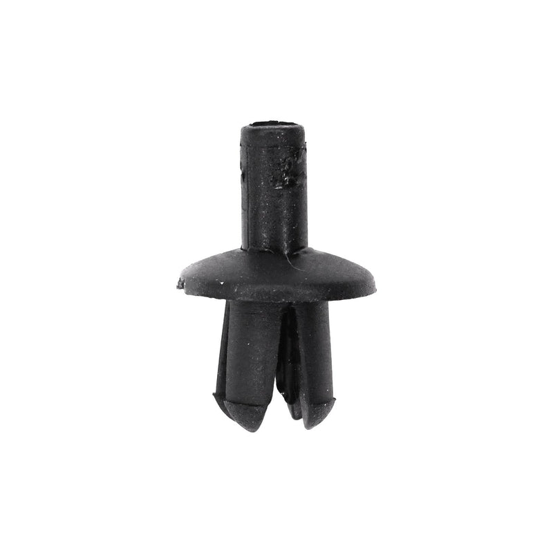 5mmx7mm Black Push-Type Retainer with Open End, 10mm Head