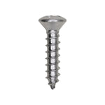 #12x1" Phillips Oval Head Tapping Screw, Type A/AB