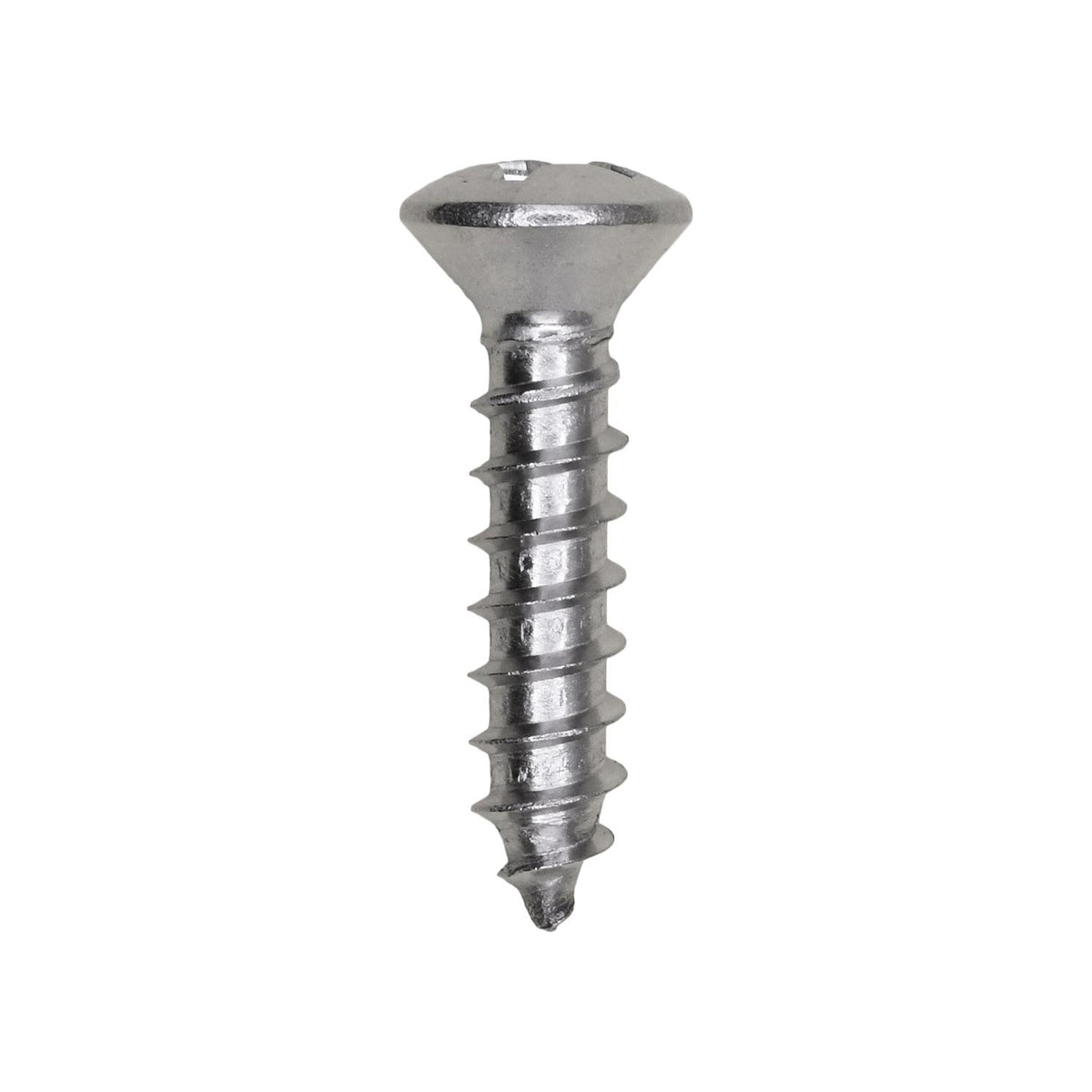 #12x1" Phillips Oval Head Tapping Screw, Type A/AB