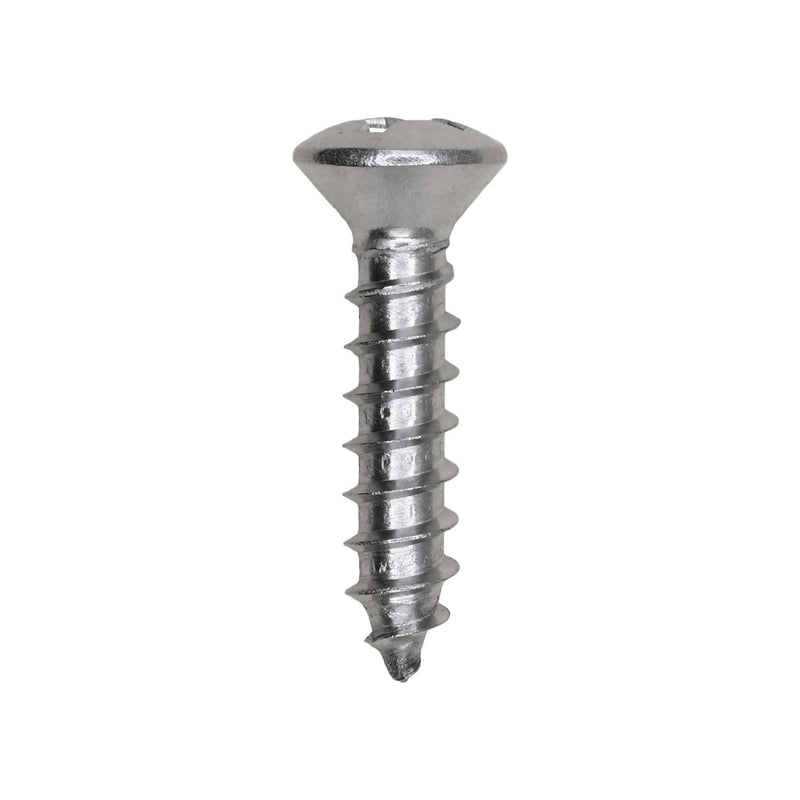 #12x1" Phillips Oval Head Tapping Screw, Type A/AB