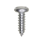 #12x3/4" Slotted Pan Head Tapping Screw, Type A/AB, Zinc Chromate