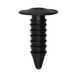 7/16"x1-7/16" Black Nylon Single Head Firewall Insulation Christmas Tree Retainer, 1" Head