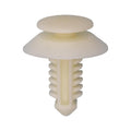 5/16"x5/8" White Nylon Double Head Door Trim Panel Christmas Tree Retainer, 3/4" Head