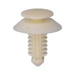5/16"x5/8" White Nylon Double Head Door Trim Panel Christmas Tree Retainer, 3/4" Head