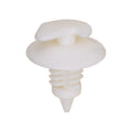9mmx18mm White Nylon Double Head Trim Panel Christmas Tree Retainer, 19mm Head