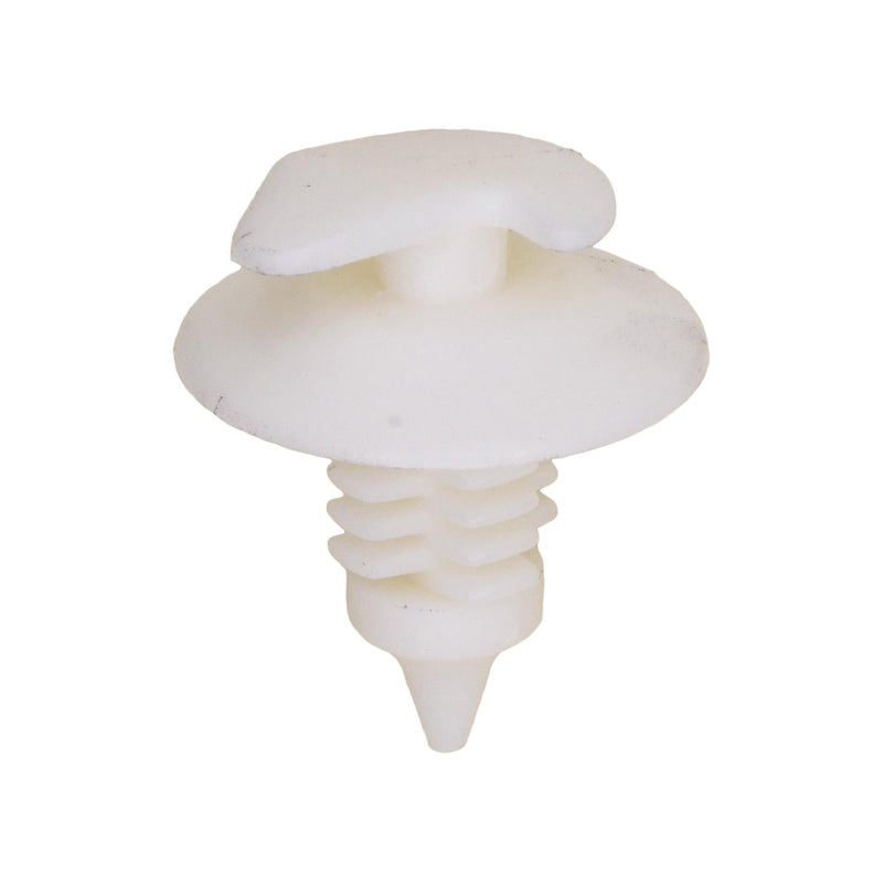 9mmx18mm White Nylon Double Head Trim Panel Christmas Tree Retainer, 19mm Head