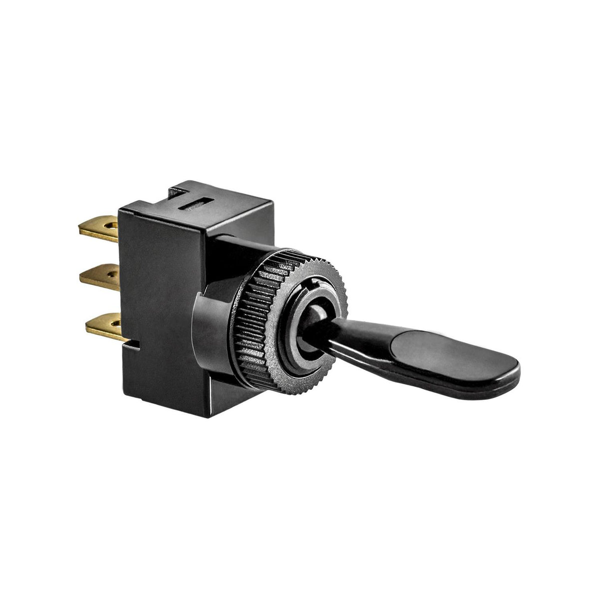 Spring loaded S.P.D.T Toggle Switch Position
