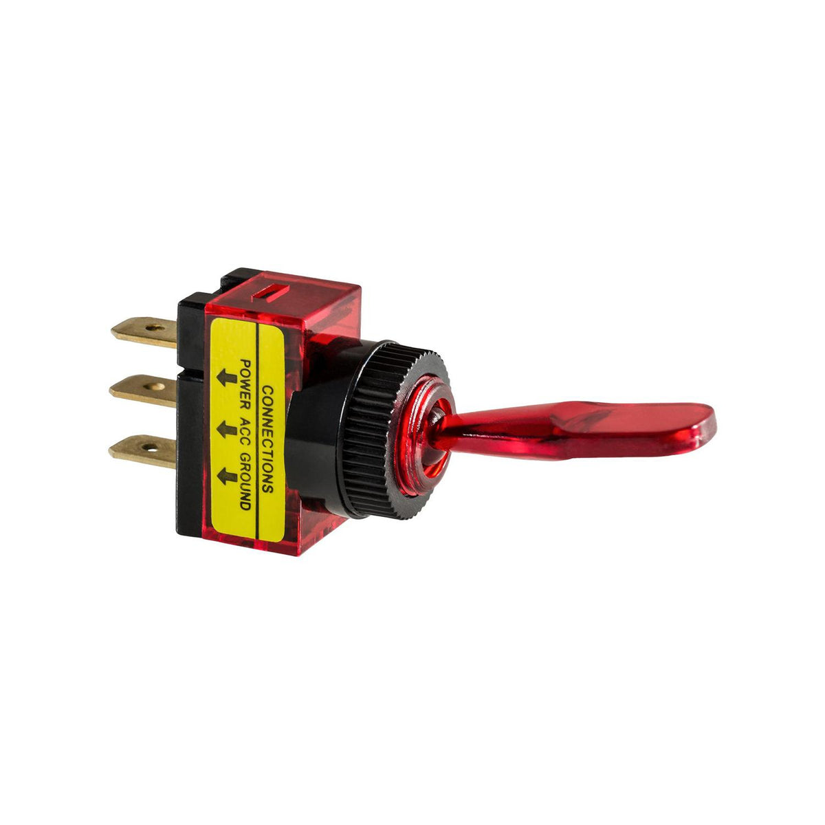 Illuminated Toggle Switch-Red