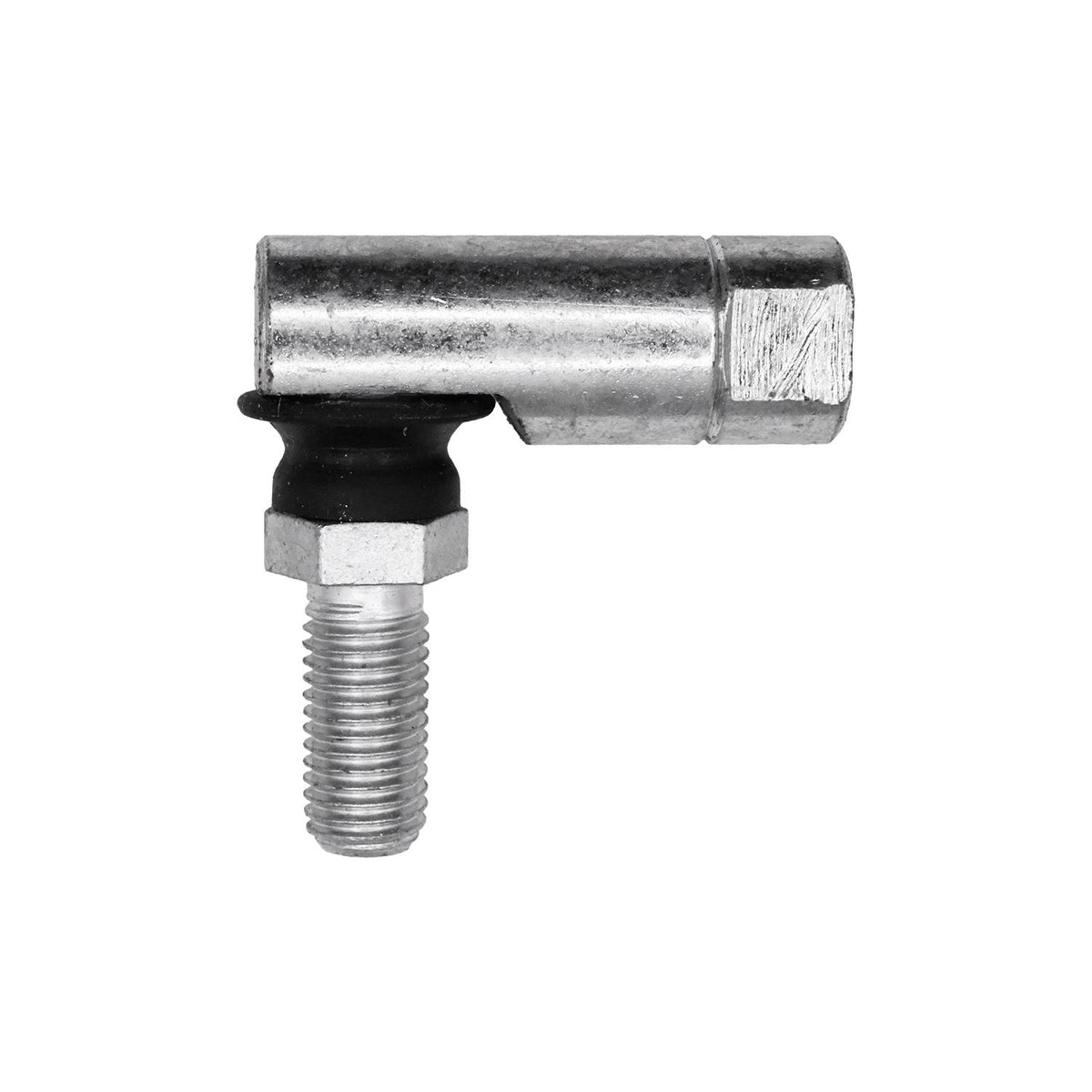 5/16"-24 Flat Top with Rubber Grommet Ball Joint Assembly, Zinc plated with clear dichromate treated