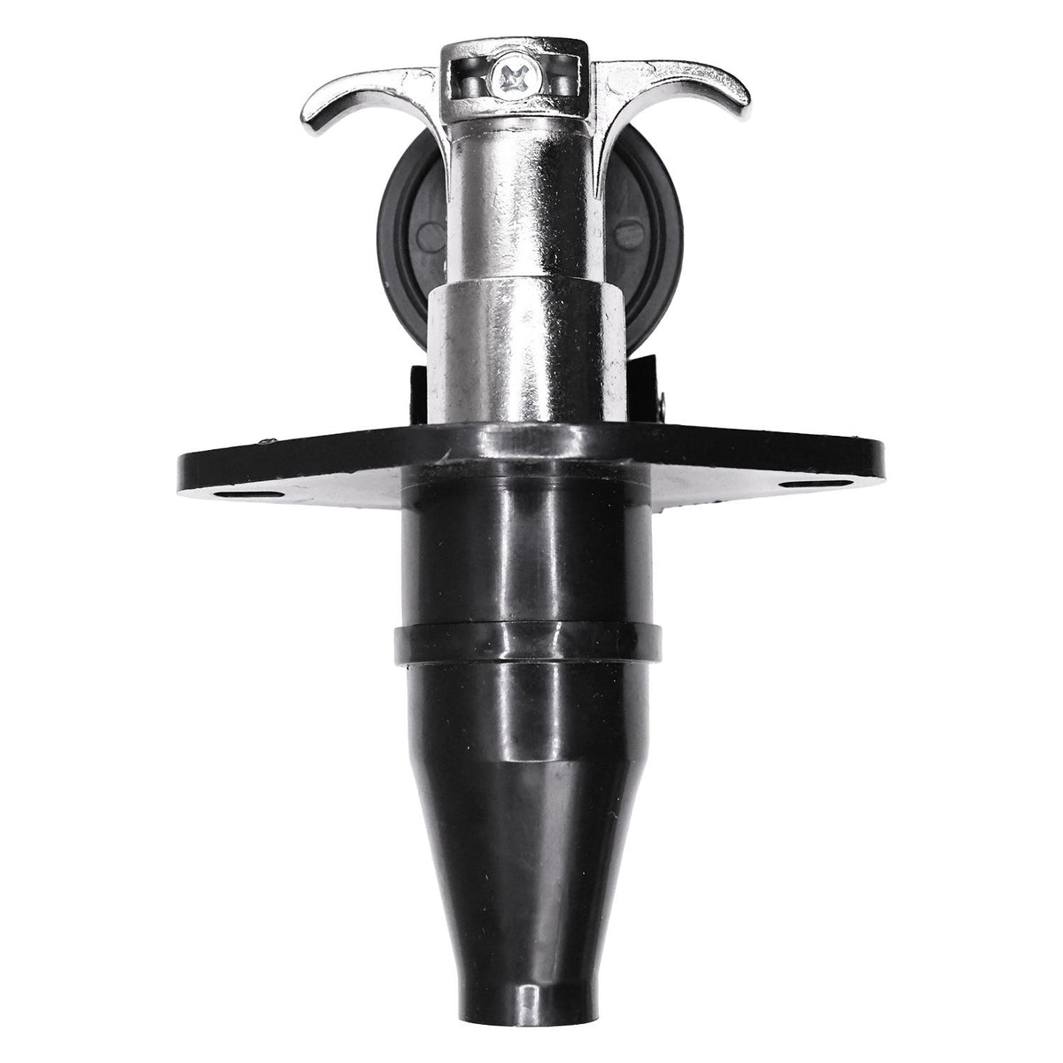 Plug & Socket Complete 6-Way Trailer Connector, Black & Chrome