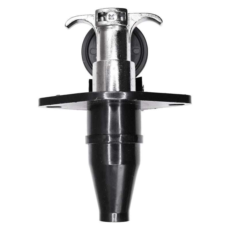 Plug & Socket Complete 6-Way Trailer Connector, Black & Chrome