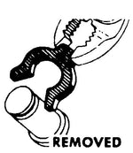 X-Washer Crimp-On Retainer, Zinc, 0.320" Open Width