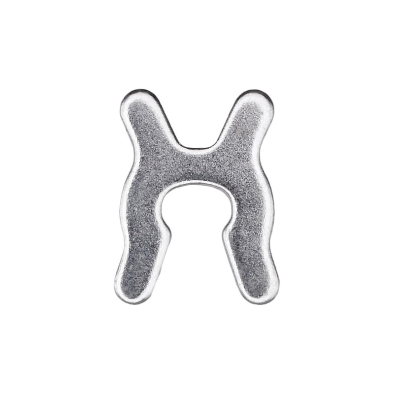 1/8" X-Washer Crimp-On Retainer, Zinc