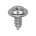 #8x3/8" Phillips Truss Head Flat Washer Tapping Screw, Type A/AB, 13/32" Washer, Zinc