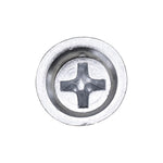 #8x3/8" Phillips Truss Head Flat Washer Tapping Screw, Type A/AB, 13/32" Washer, Zinc