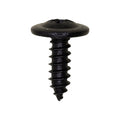 M4.2-1.41x13mm Phillips Truss Head Washer Tapping Screw, Type A/AB, 11mm Washer, Black Zinc