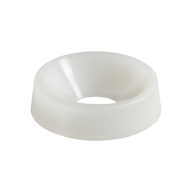 #14 Nylon Finishing Washer, 0.251" ID, 0.683" OD, 0.183" Thickness