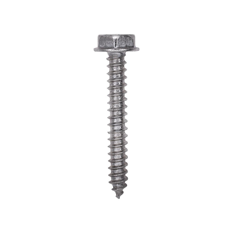 #6x1" Phillips Hex Head Flange Acorn Washer Tapping Screw, Type A/AB, Zinc Chromate