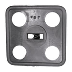 1/4"x9/16" Black Nylon Hood Insulation Retainer, 2" Head