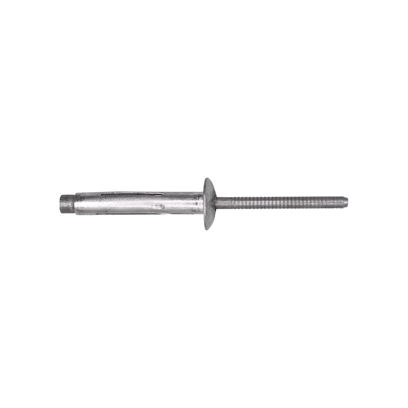 3/16"x1.045" Rivet Klamp Tite, 3/8"-9/16" Grip, 5056 Aluminum Body, 7075 Aluminum Mandrel