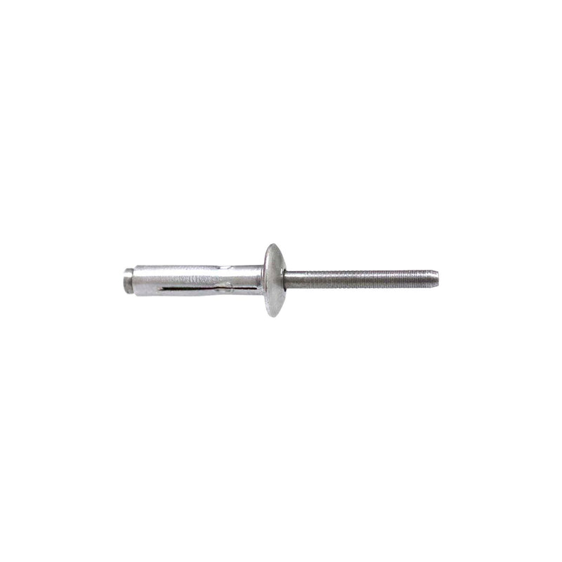 1/4"x1.045" Klamp Tite Rivet, 3/16"-3/8" Grip, 5056 Aluminum Body, 7075 Aluminum Mandrel