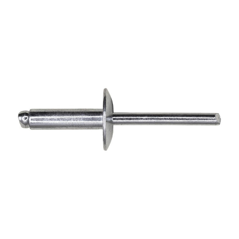1/4"x13/16" Blind Tack Rivet, 1/2"-5/8" Grip, Steel Body, Steel Mandrel