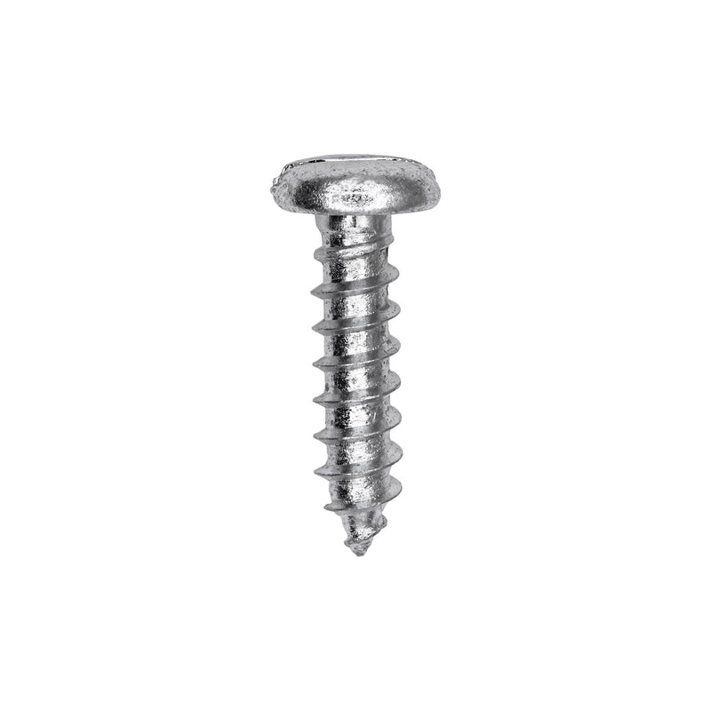 #14x1" Slotted Pan Head Tapping Screw, Type A/AB, Zinc Chromate
