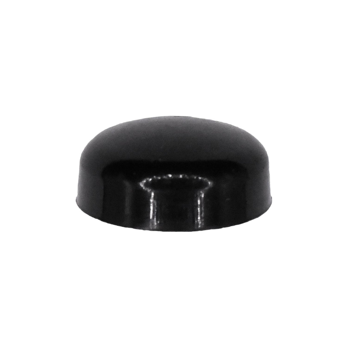Black Polypropylene Pop-On Screw Cover