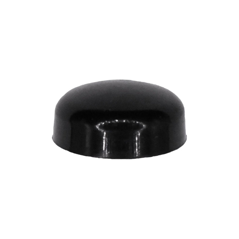 Black Polypropylene Pop-On Screw Cover