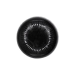 #8 Black Polypropylene Pop-On Screw Cover