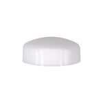 #8 White Polypropylene Pop-On Screw Cover