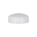 #10 White Polypropylene Pop-On Screw Cover