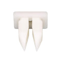 8mmx9mm White Nylon Nut, #10, Natural