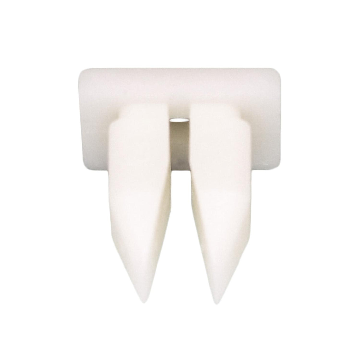 8mmx9mm White Nylon Nut, #10, Natural