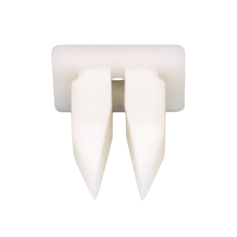 8mmx9mm White Nylon Nut, #10, Natural