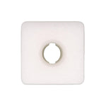 8mmx9mm White Nylon Nut, #10, Natural