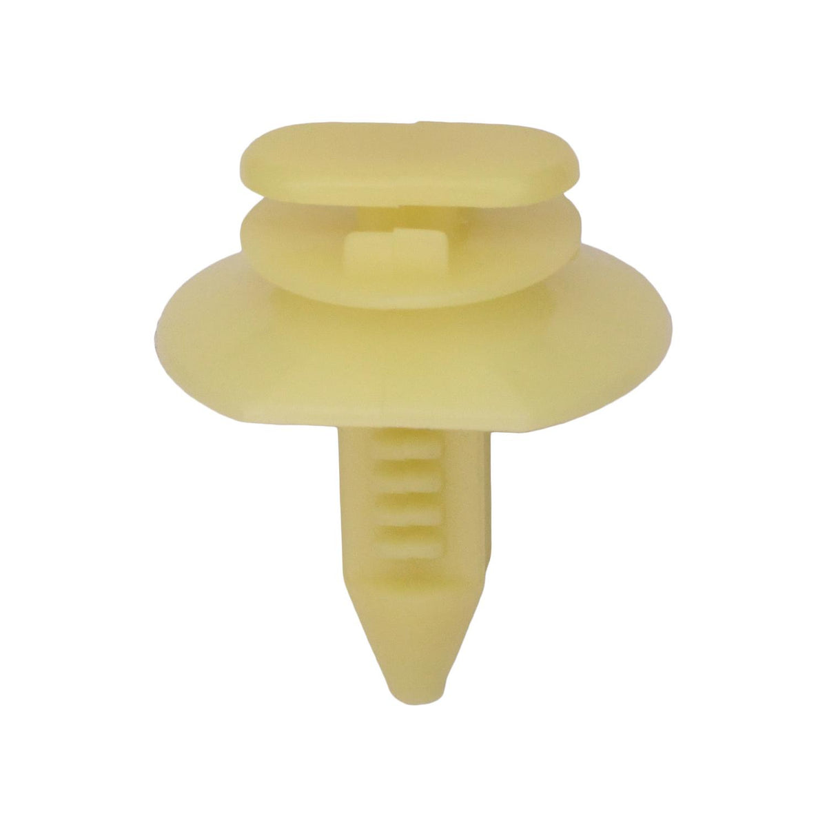 5/16"x3/4" Yellow Nylon Triple Head Door Trim Panel Christmas Tree Retainer, 3/4"x7/8" Head
