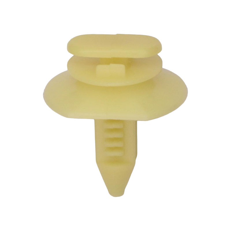 5/16"x3/4" Yellow Nylon Triple Head Door Trim Panel Christmas Tree Retainer, 3/4"x7/8" Head