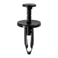 1/4"x7/8" Black Push-Type Retainer with Closed End, 11/16" Head