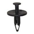 5/16"x7/8" Black Push-Type Retainer with Closed End, 1" Head, Push-Type with Closed End