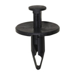 5/16"x7/8" Black Push-Type Retainer with Closed End, 1" Head, Push-Type with Closed End