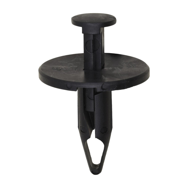 5/16"x7/8" Black Push-Type Retainer with Closed End, 1" Head, Push-Type with Closed End