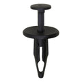 9/32"x7/8" Black Push-Type Retainer with Closed End, 11/16" Head
